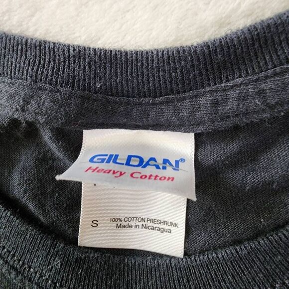 Gildan Seven Days Lost Black Tshirt With Graphics Size Small - Picture 4 of 6